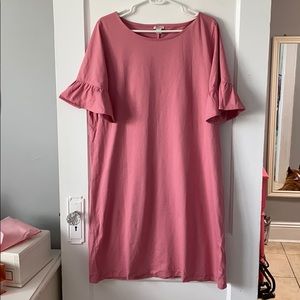 J.Crew dress with ruffle sleeve